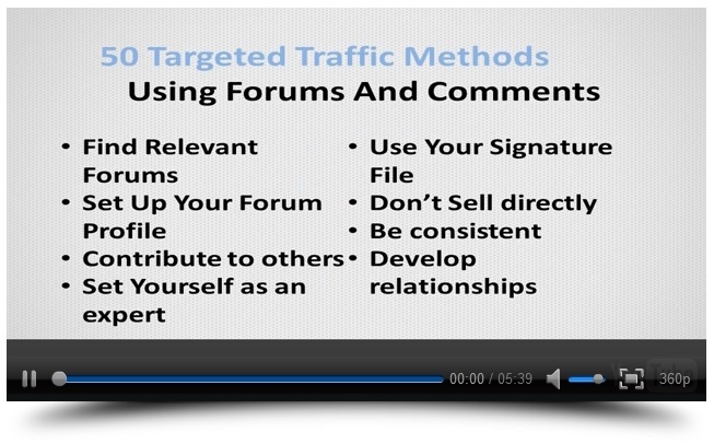 Instant Traffic Mastery Video Example
