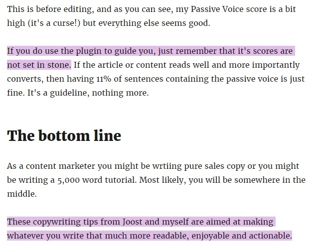 Examples of the Passive Voice