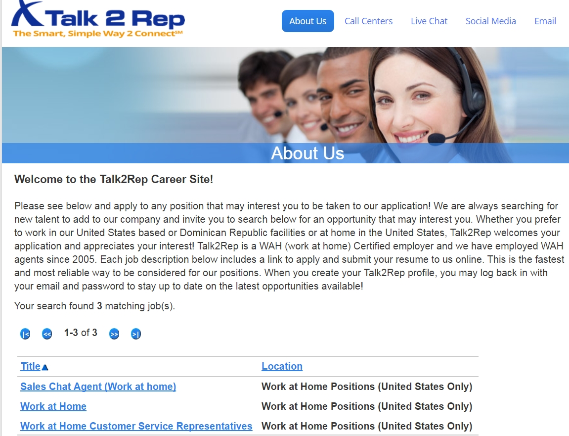 Talk2Rep Jobs
