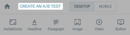 Instapage - AB test link