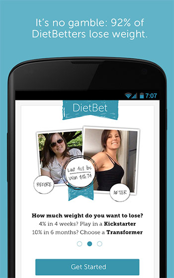 Dietbet App Screen