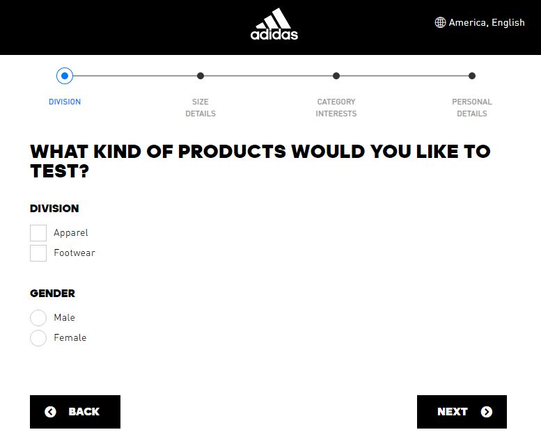 adidas product tester 